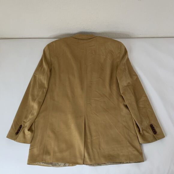 Polo University Club Ralph Lauren Blazer 43 Reg Tan Faux Suede Sport Coat Jacket - Picture 2 of 13